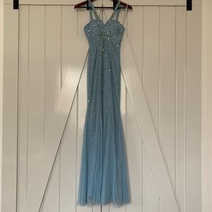 David’s Bridal Periwinkle Blue Formal